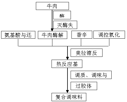 A kind of preparation method of tomato sirloin compound seasoning