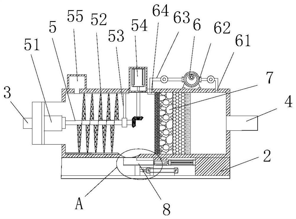 Efficient sewage recovery treatment device