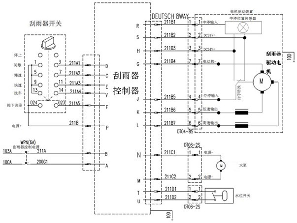 External detection device for window wiper of motor train unit