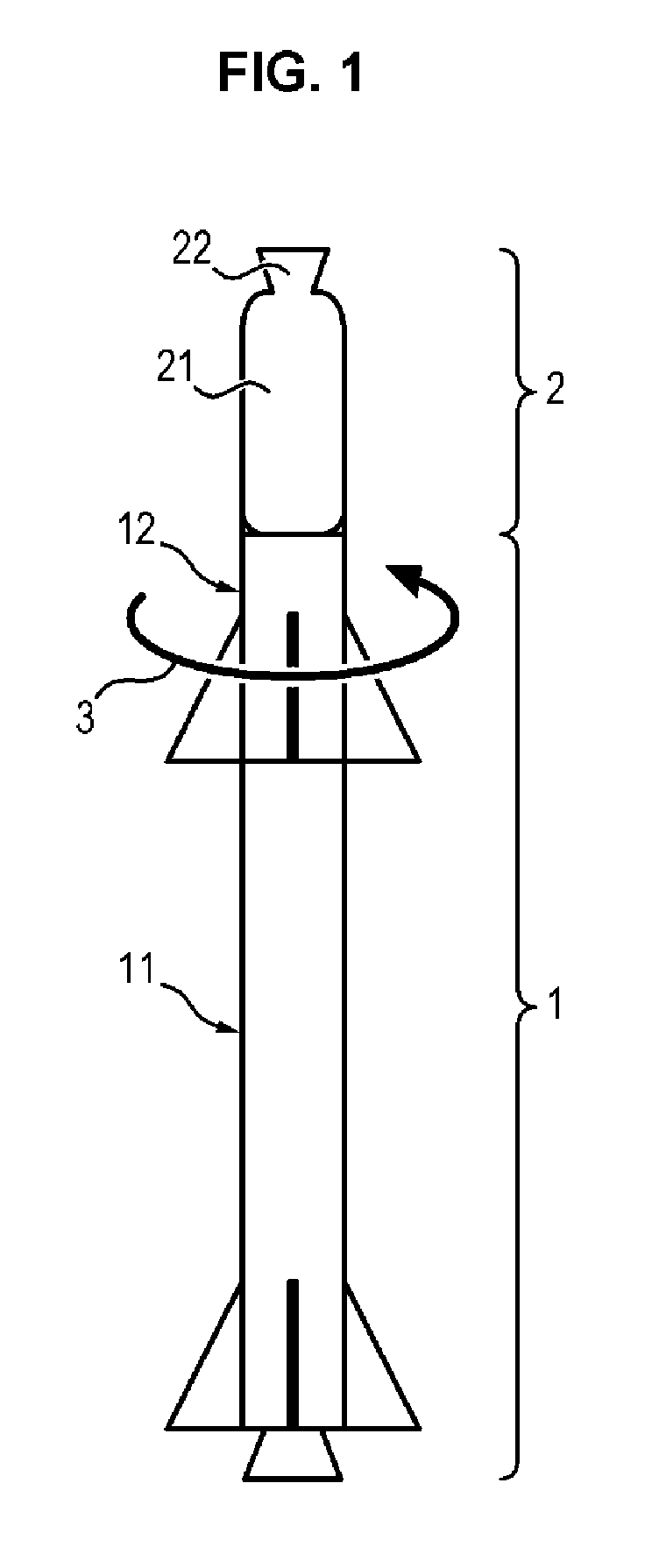 Method and device for deflection of space debris