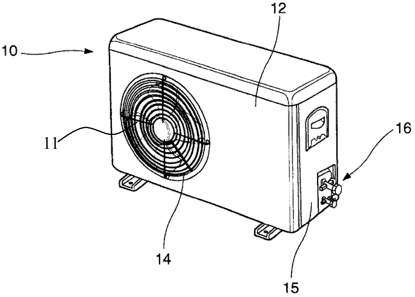 Installing structure for air outlet grid of outdoor unit of air conditioner