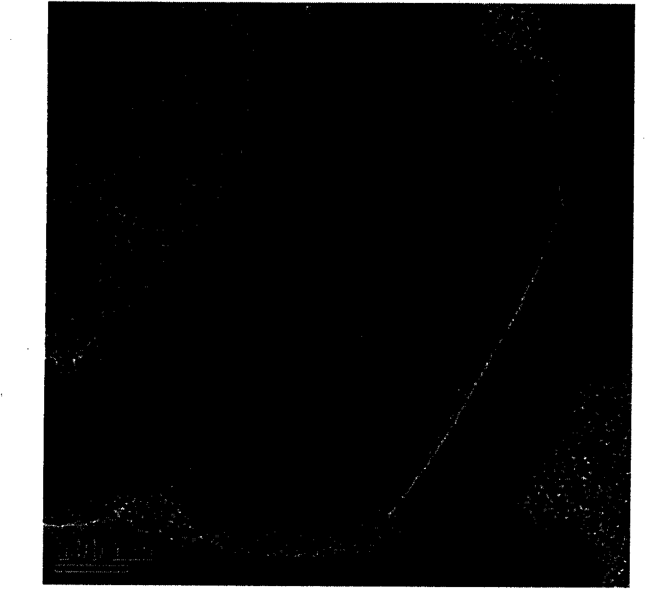 Ordered mesoporous carbon/glass composite material with optical limiting property and preparation method