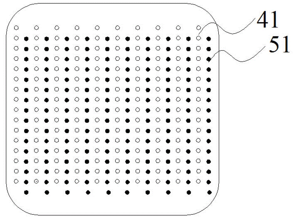 Main gate-free, high-efficiency and back-contact solar battery backplane, assembly and preparation process