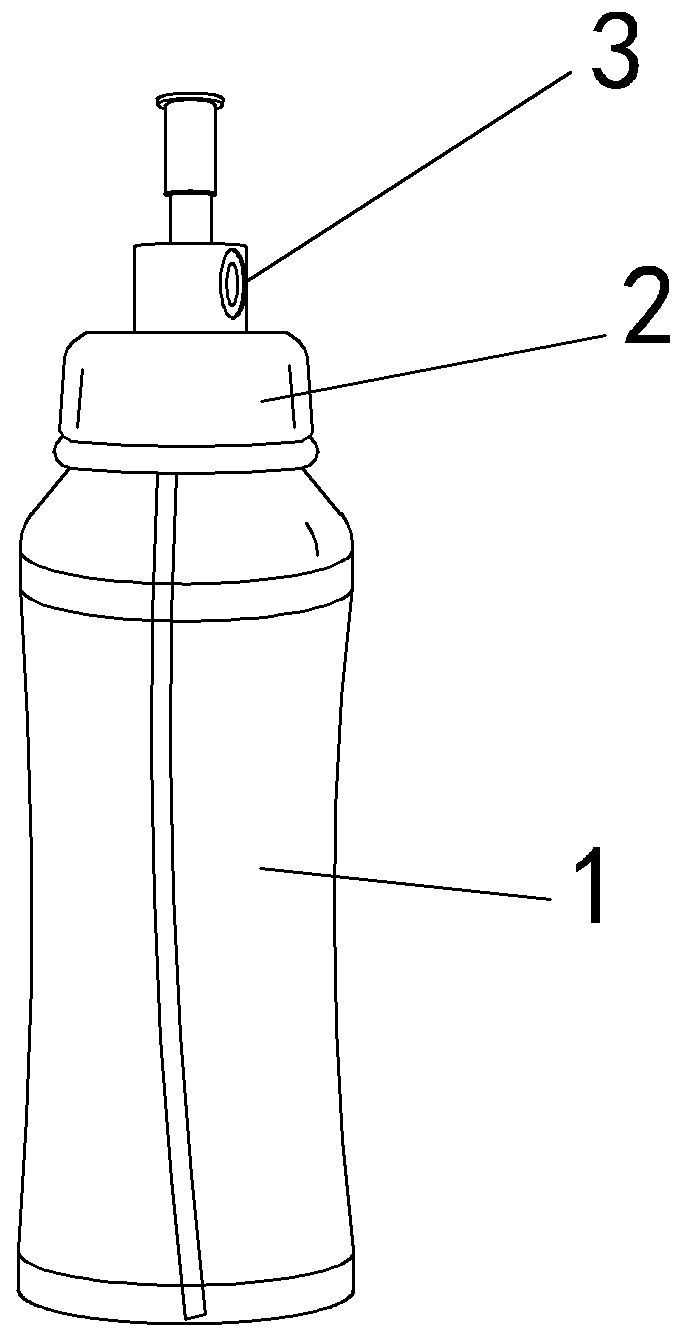 Sports water bottle capable of spraying mist