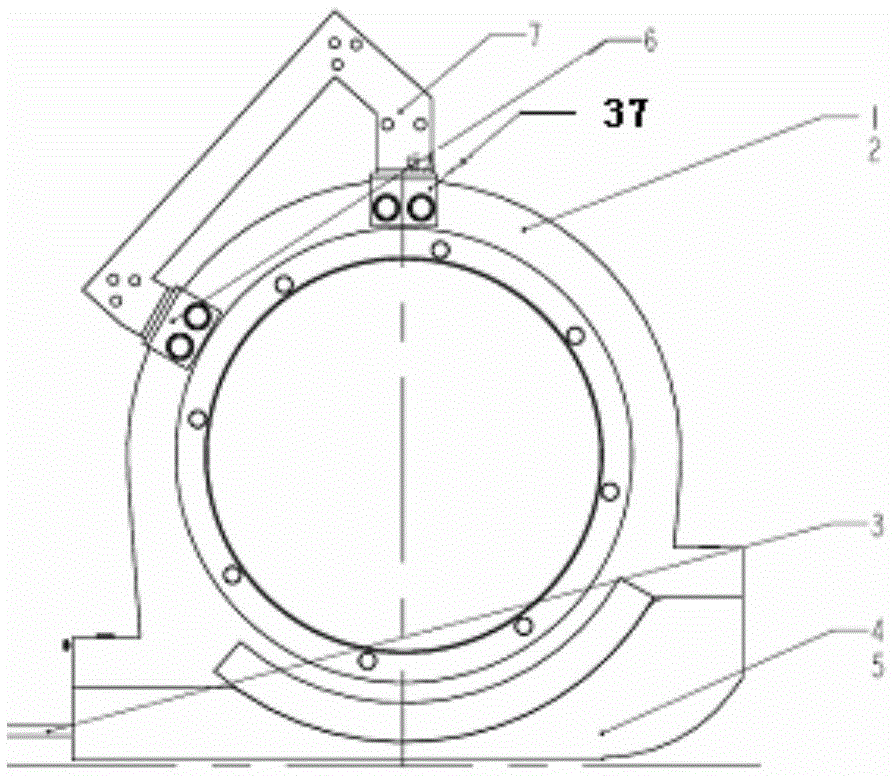 A power transmission integral installation device for an electric vehicle