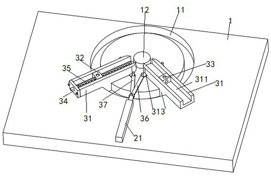 Linkage dustproof plate arc edge and flat edge integrated grinding device