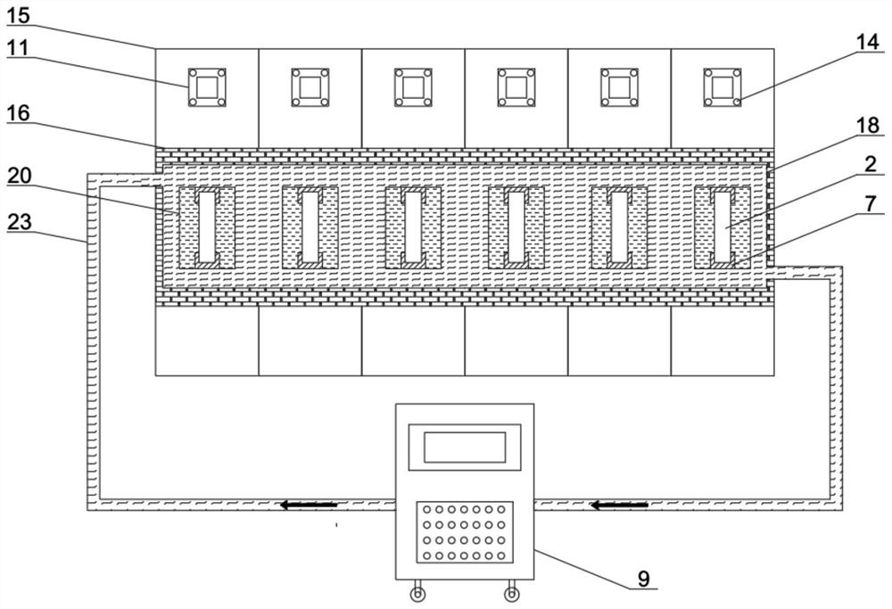 Multi-station integrated environment glass fiber reinforced plastic bending creep test apparatus and method