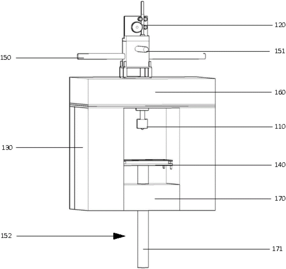 Glass-melting extrusion 3D (three-dimensional) printing device