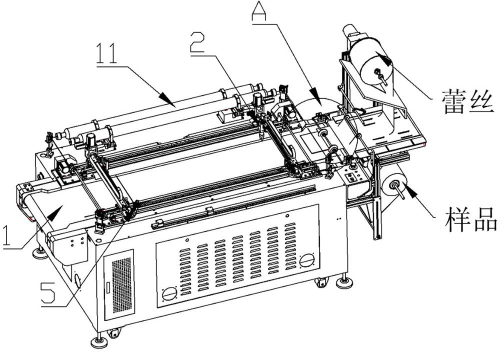 Double-station lace cutting machine