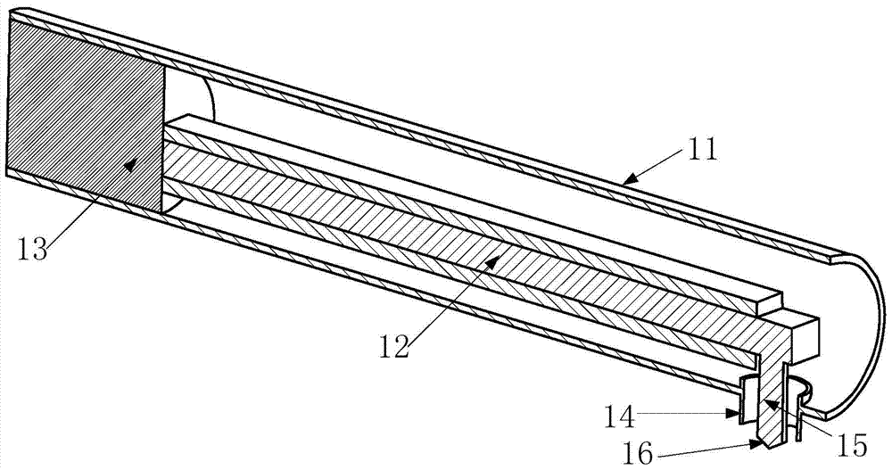 A portable hardness detection structure and detection method based on electromechanical impedance method