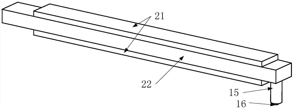 A portable hardness detection structure and detection method based on electromechanical impedance method