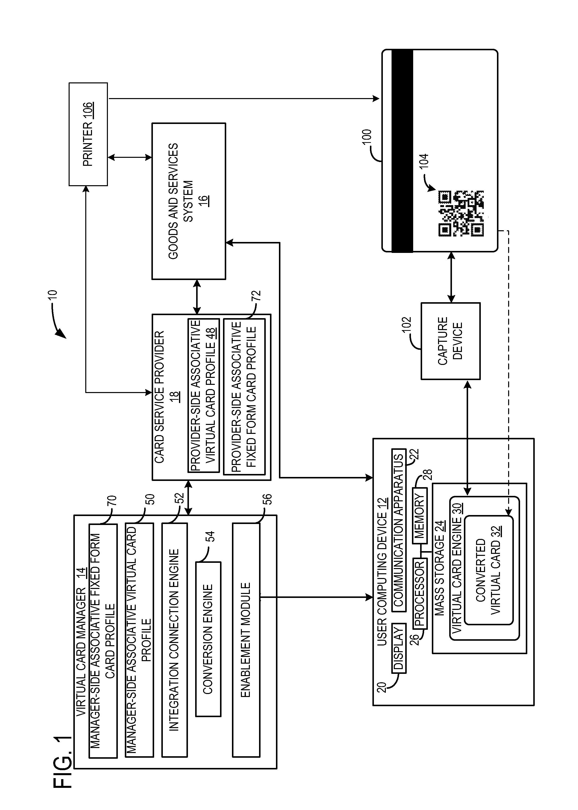 Systems and methods for fixed form card to virtual card communication