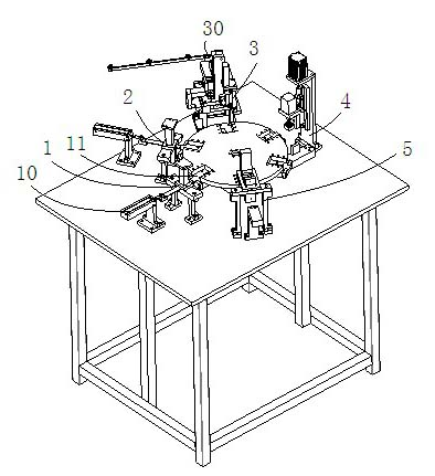 Production process for ear ring machine