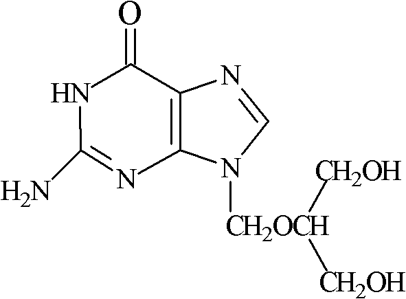 A kind of ganciclovir composition for injection and preparation method thereof