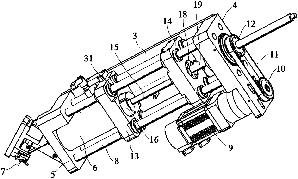 Processing device for stamping part of upper cover of high-precision notebook computer