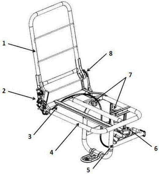 A car seat that can be automatically folded and turned