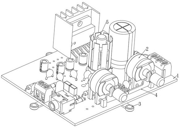 A circuit protection structure of a power management chip and its working method