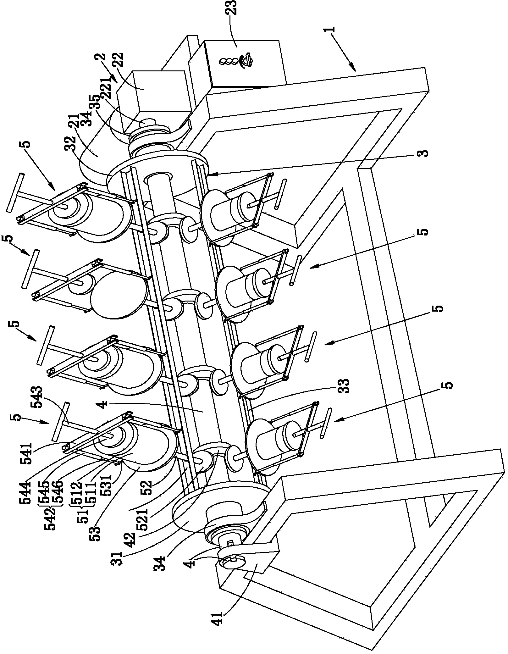 Forming machine for making hollow special-shaped biscuit