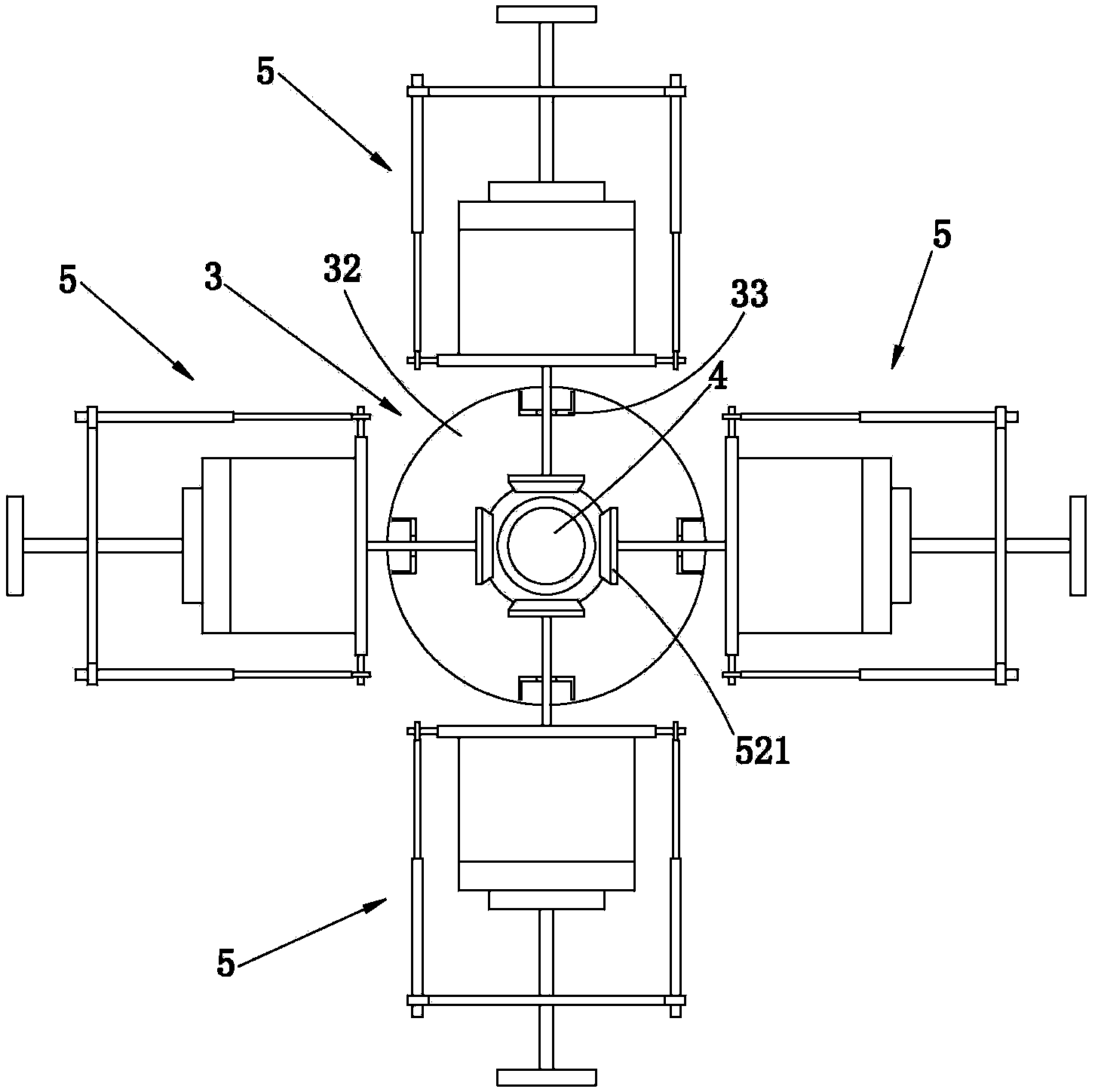 Forming machine for making hollow special-shaped biscuit