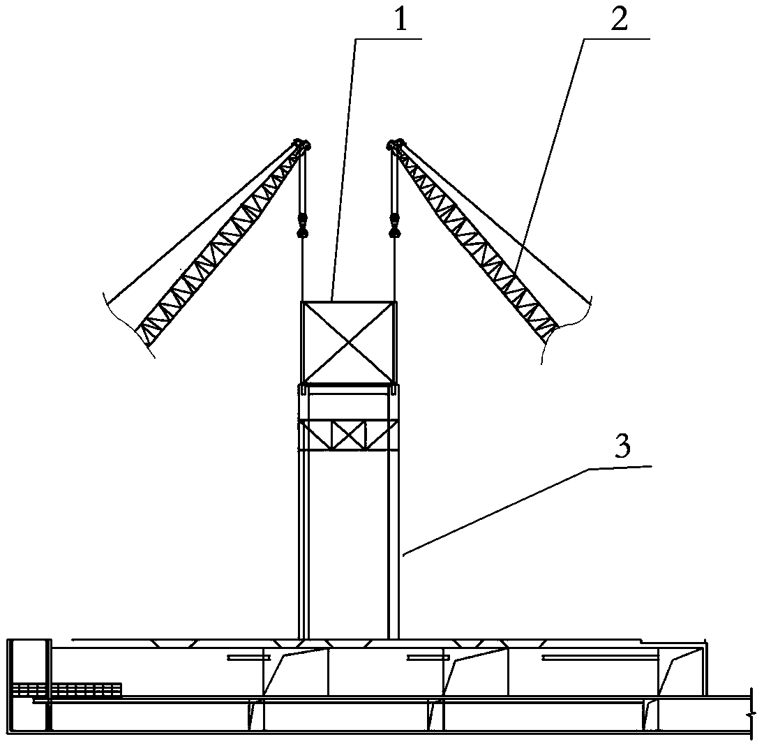 Installation method of double-layer long-span steel structure corridor