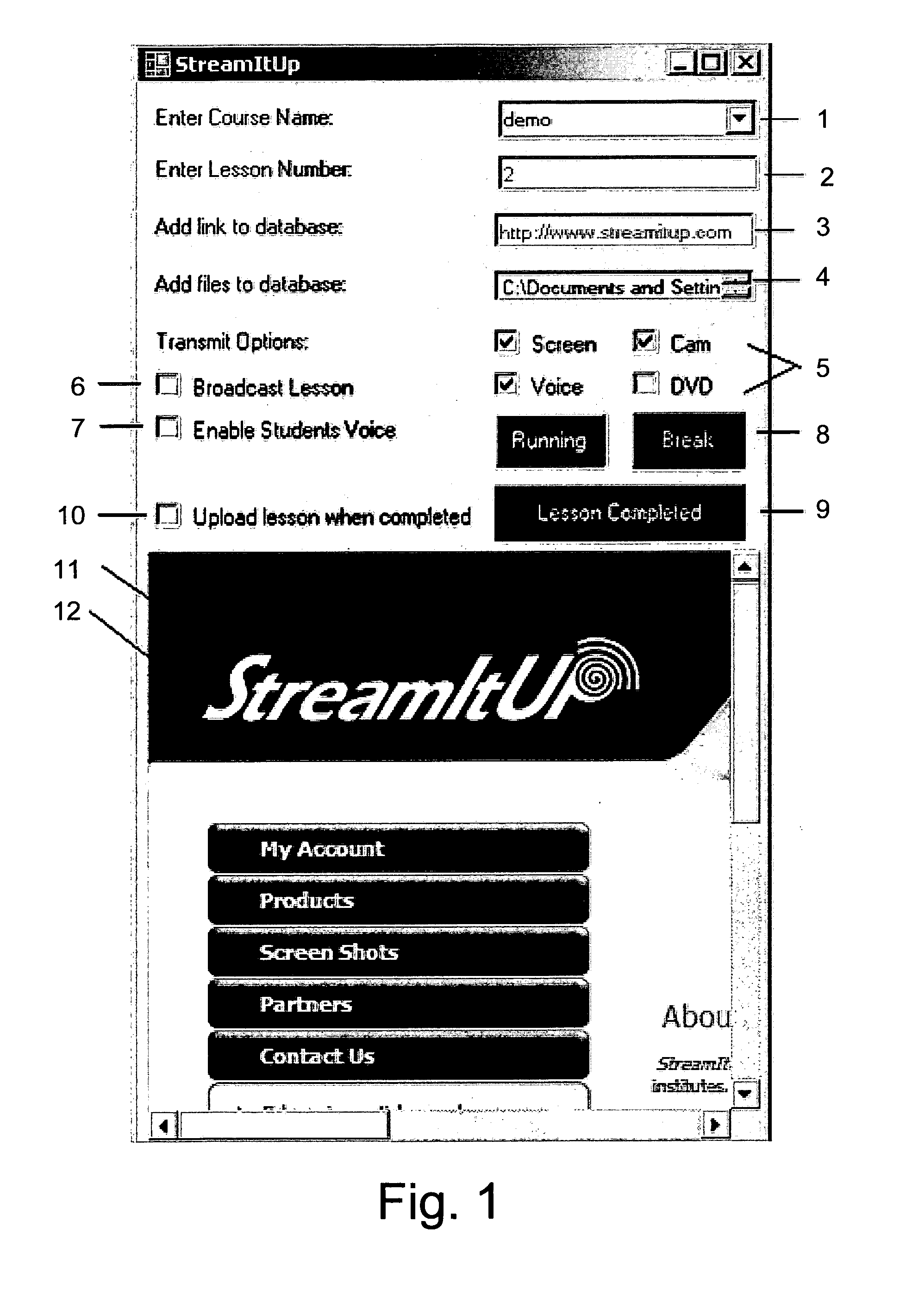 System for automatic production of lectures and presentations for live or on-demand publishing and sharing