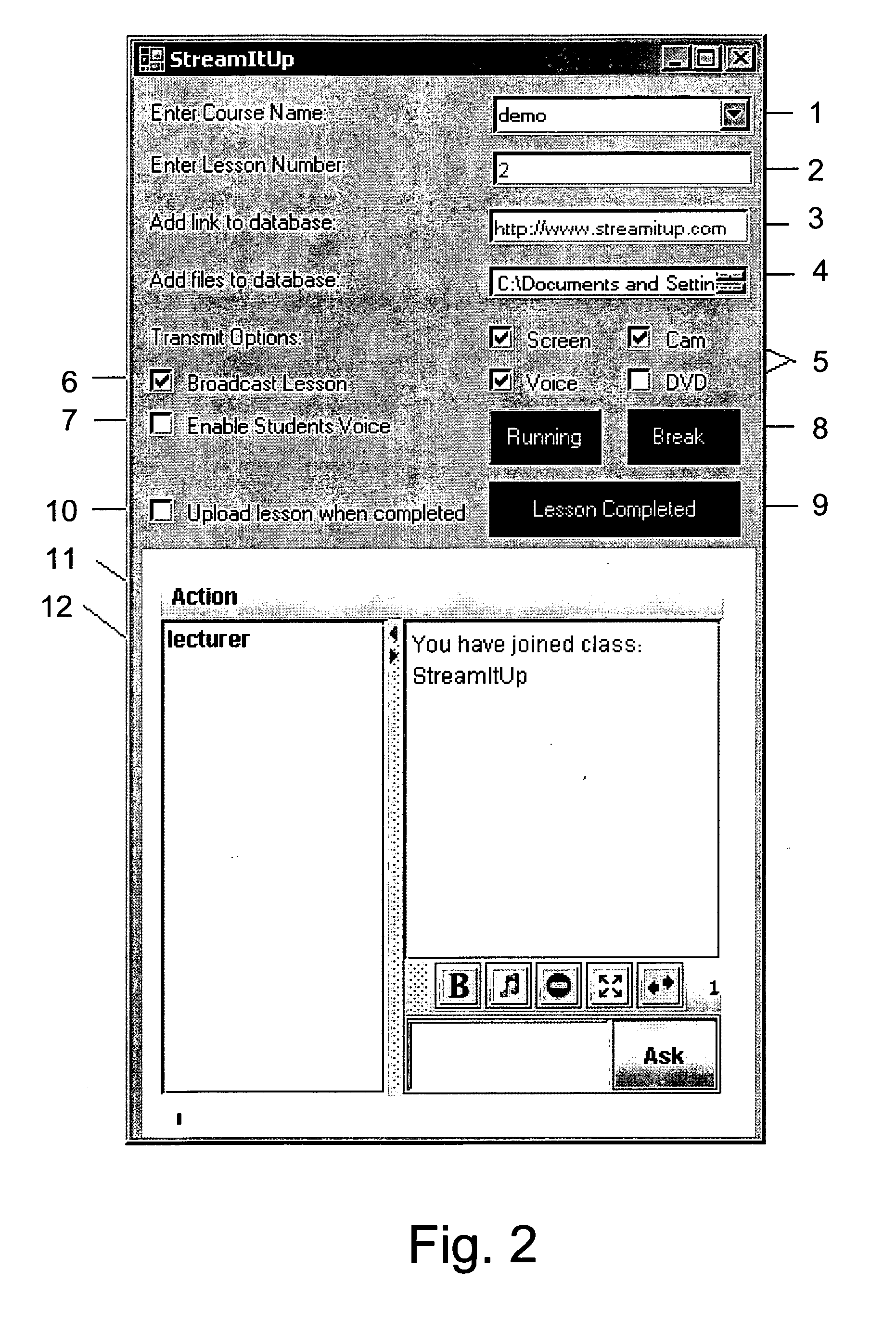 System for automatic production of lectures and presentations for live or on-demand publishing and sharing