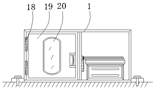 An anti-radiation device for rotating machinery with detection function that is easy to install