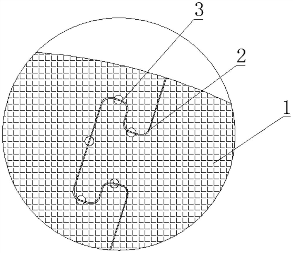 A method for bonding multiple materials of large graphite heating elements used in the production of vacuum induction furnaces