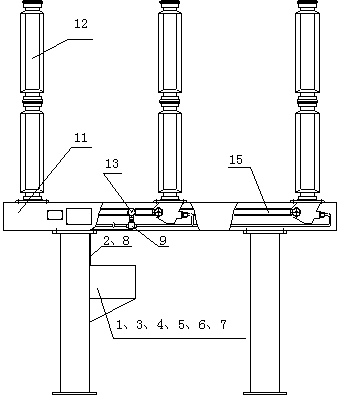 Sulfur hexafluoride high-voltage circuit breaker used in cold regions