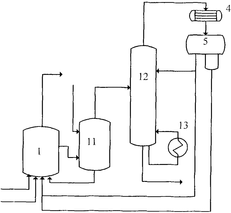 Method for synthesizing acetic acid through low-pressure methanol carbonylation and device thereof