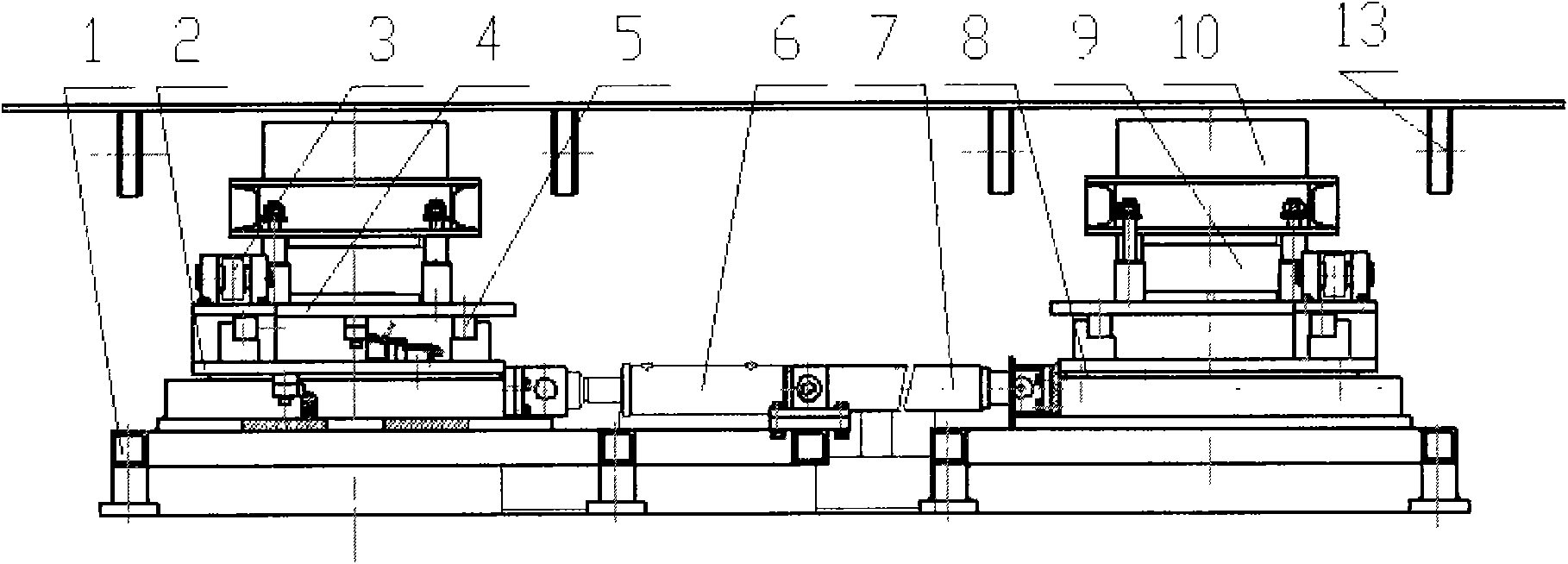 Steel plate welding aligning and adjusting mechanism