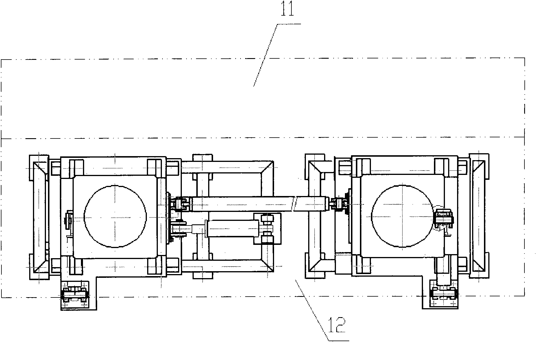 Steel plate welding aligning and adjusting mechanism