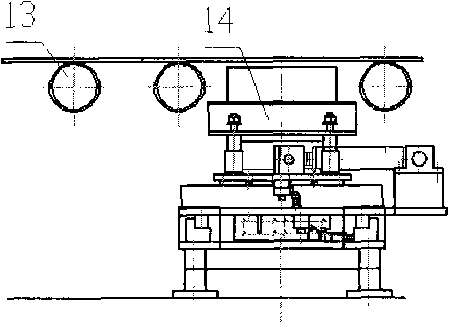 Steel plate welding aligning and adjusting mechanism