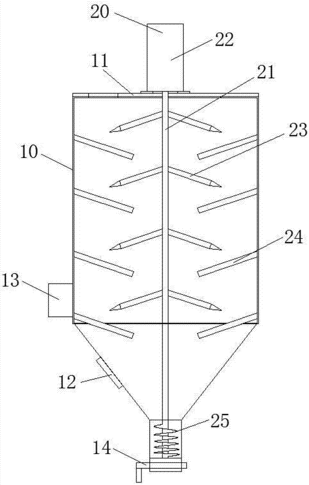 Feeding device for production of grinding tool