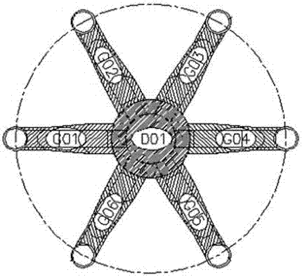 Method for constructing upper conduit frame of six-pile conduit frame