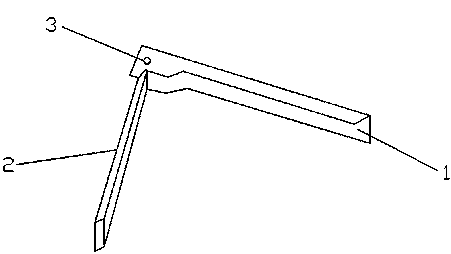 Clamping device for sewing hip pocket cloth of trousers