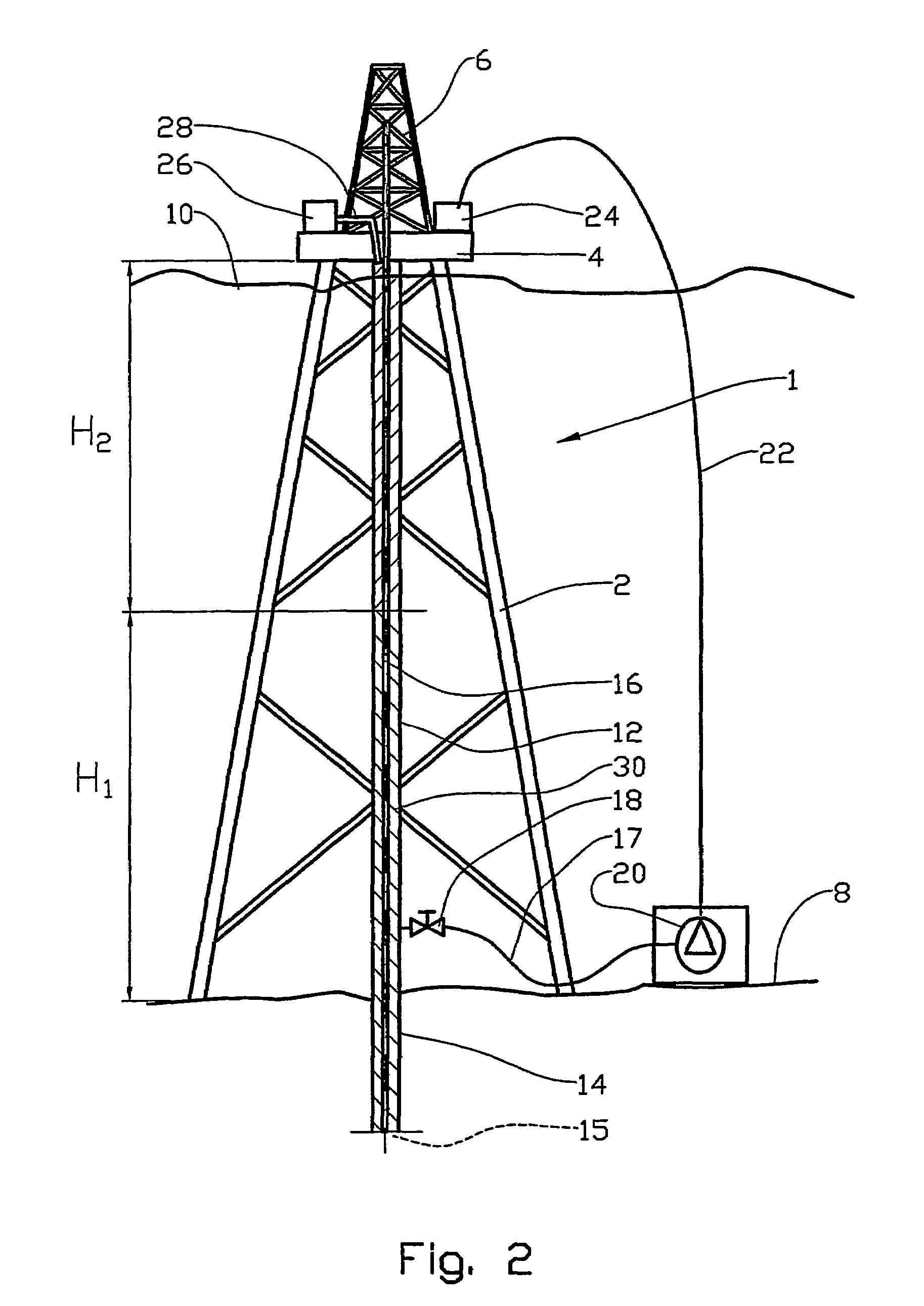 Method and device for controlling drilling fluid pressure