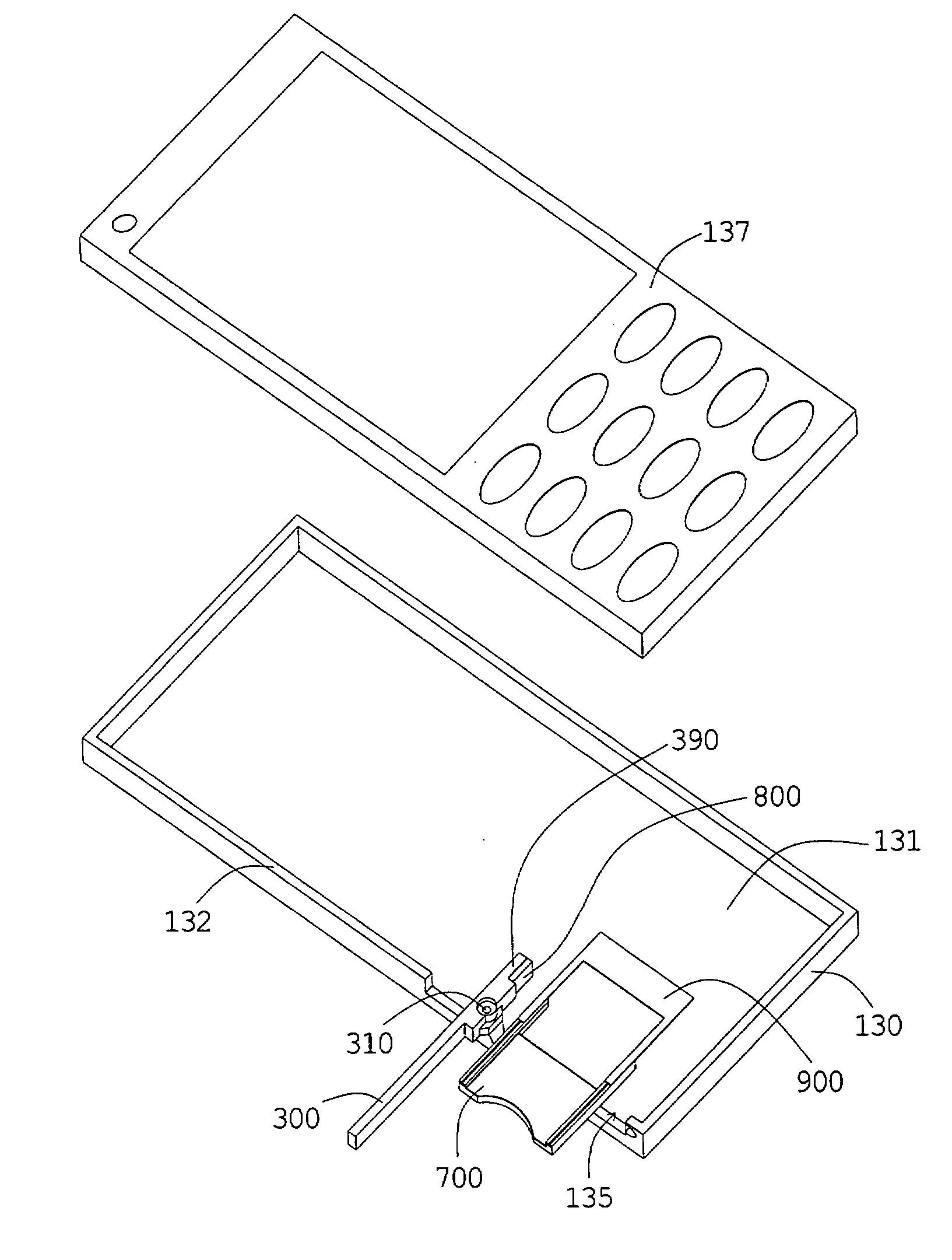 Electronic device and an ejection device for ejecting a separable device from the electronic device