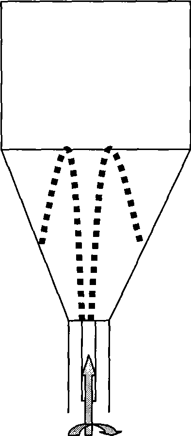 Sprouted auxiliary means for improving microwave desiccation homogeneity of granular garden stuff