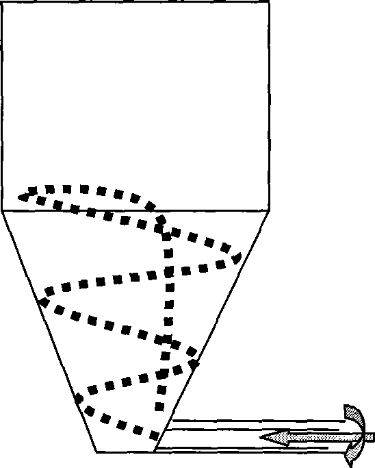 Sprouted auxiliary means for improving microwave desiccation homogeneity of granular garden stuff