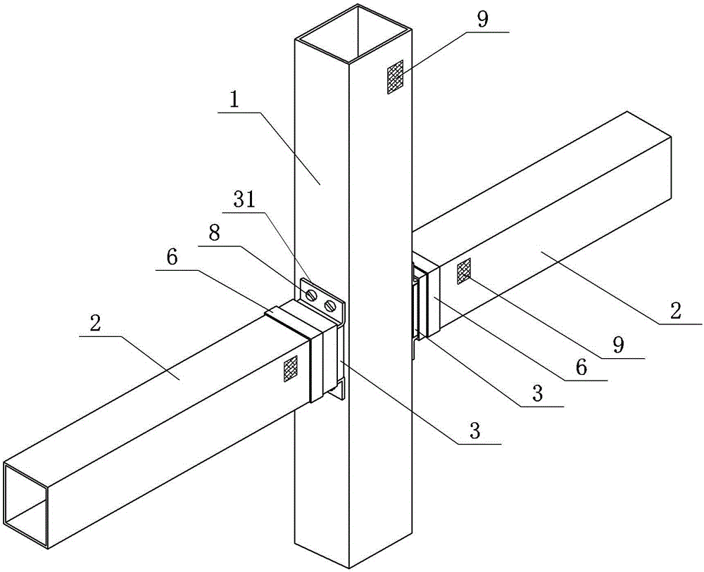 BIM-based ((building information modeling based) beam or column internal-cladding external-connecting connection structure