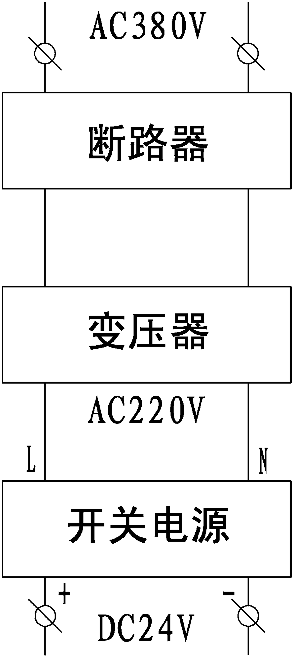 Power supply circuit and anti-interference method of plc for internal mixer