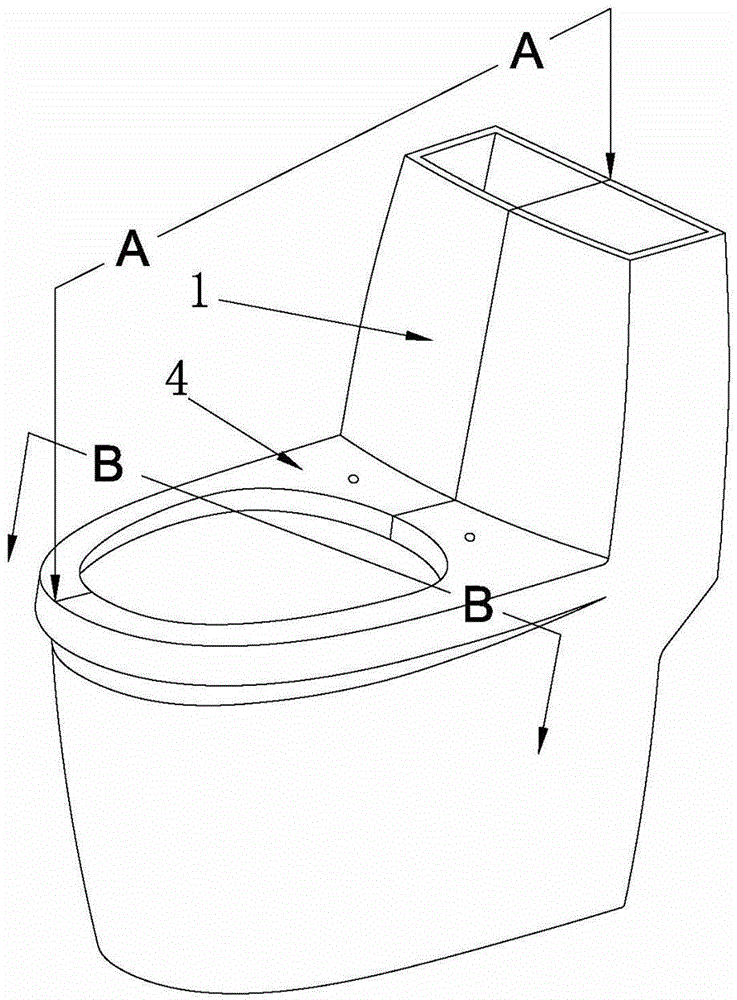 Water-saving siphoning type toilet