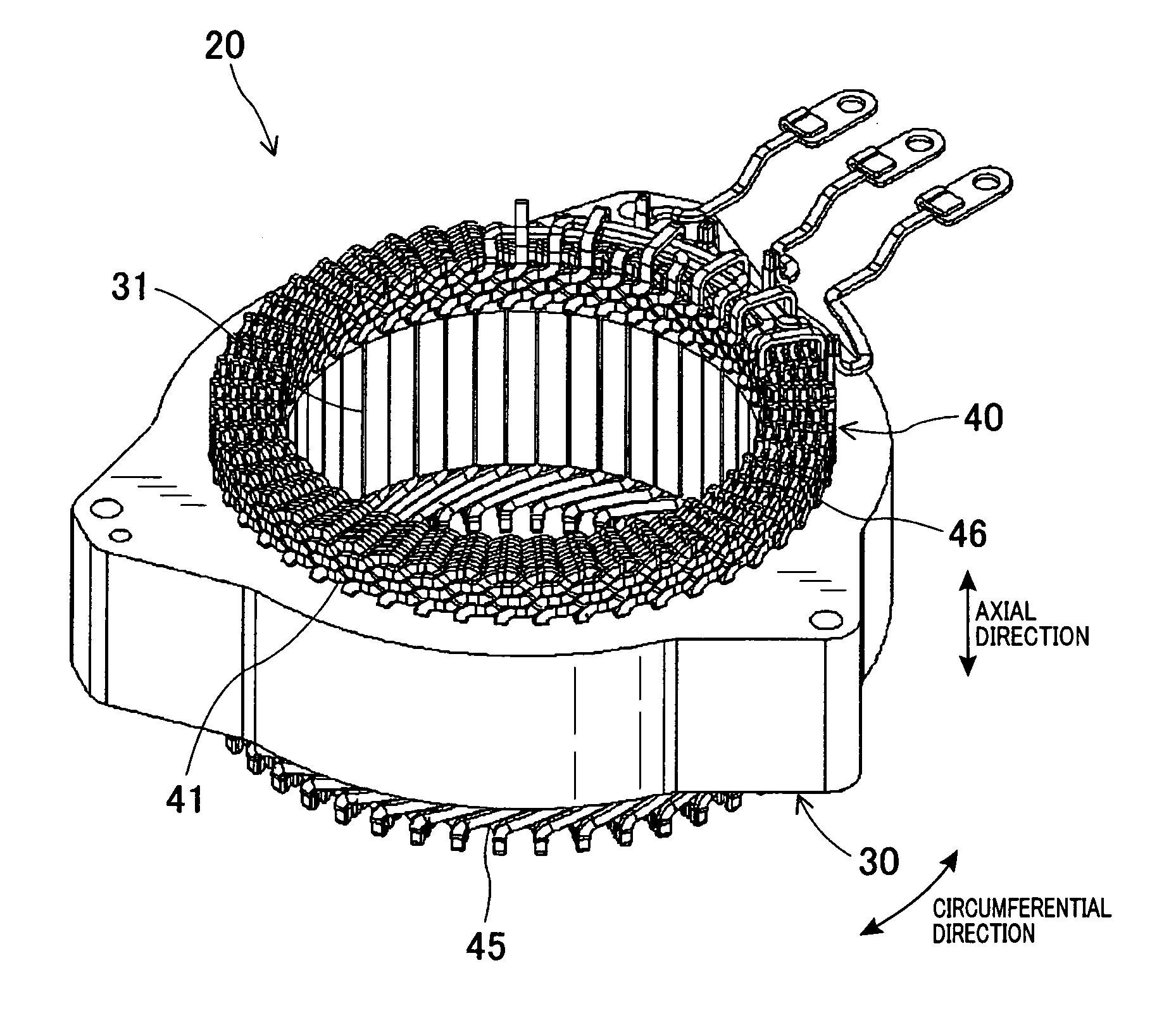 Stator for rotary electrical machine