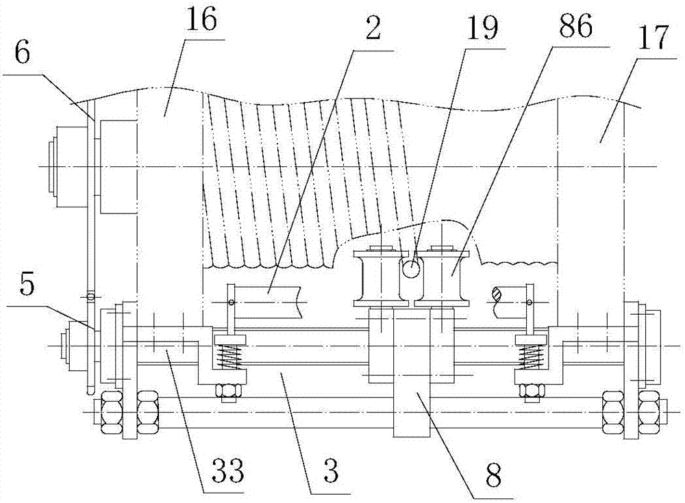 Rope guider with rope pressing device and guide rod type adjustable rope guide mechanism