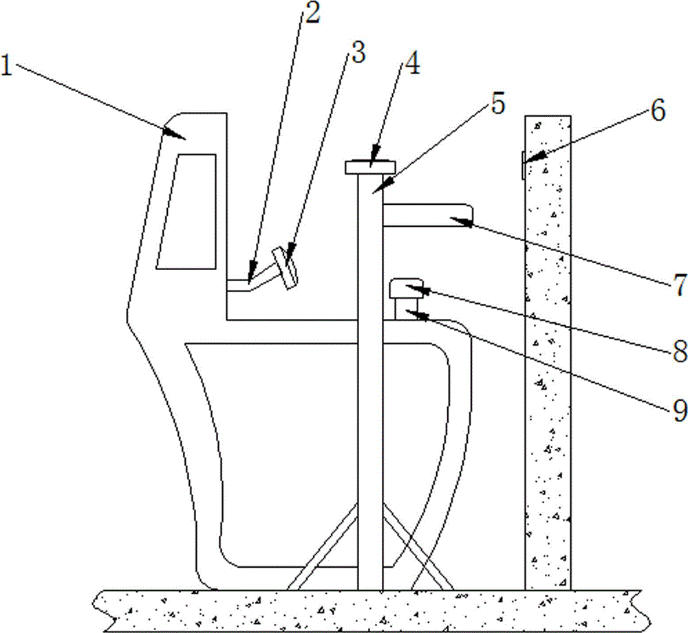 Human body squat state maintaining device