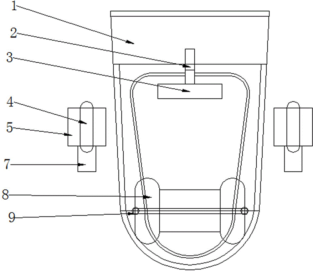 Human body squat state maintaining device