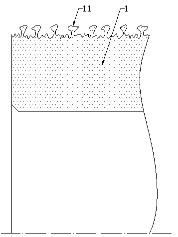 Cast-in type burr cylinder sleeve and manufacturing method thereof