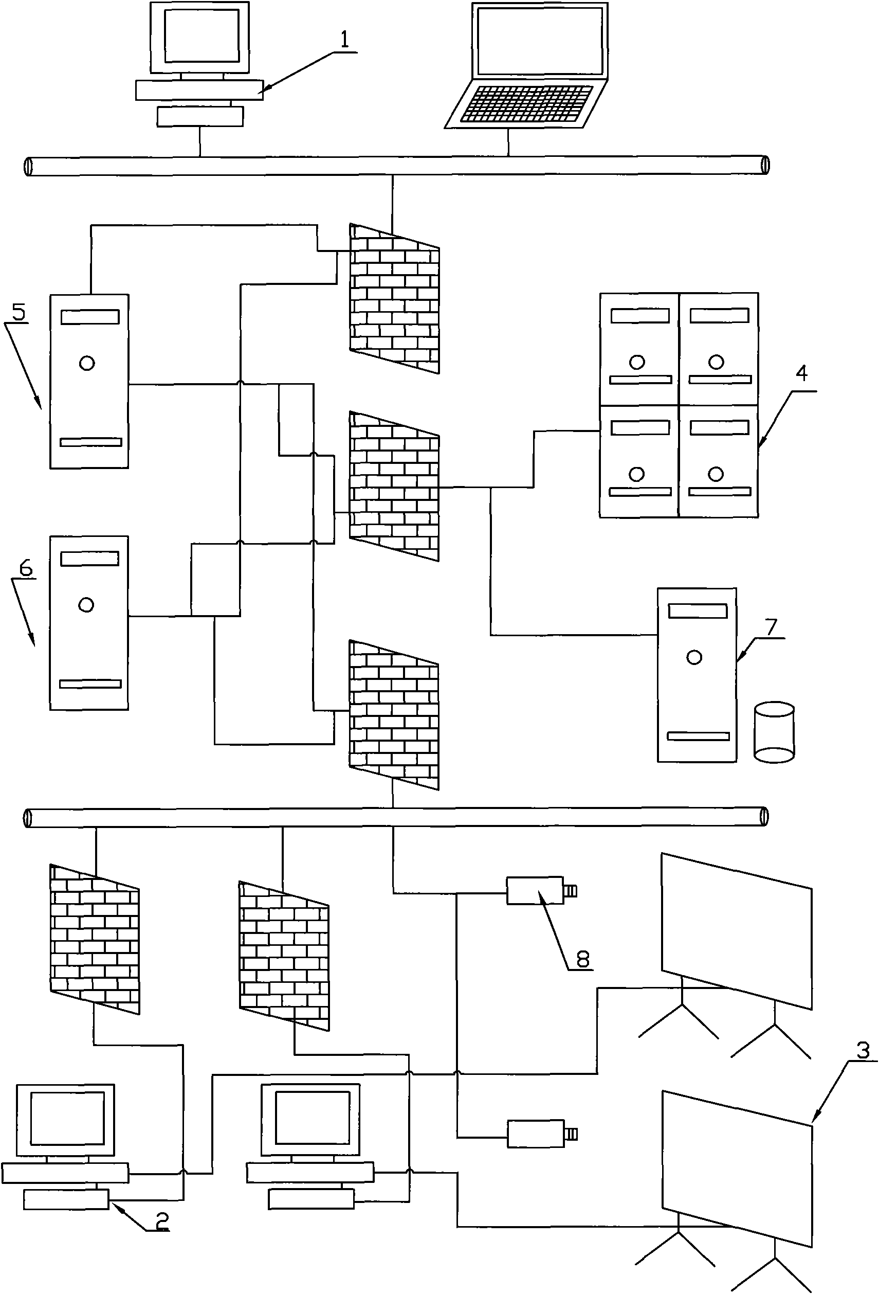 Remote information issuing and monitoring system based on wide area network and control method thereof