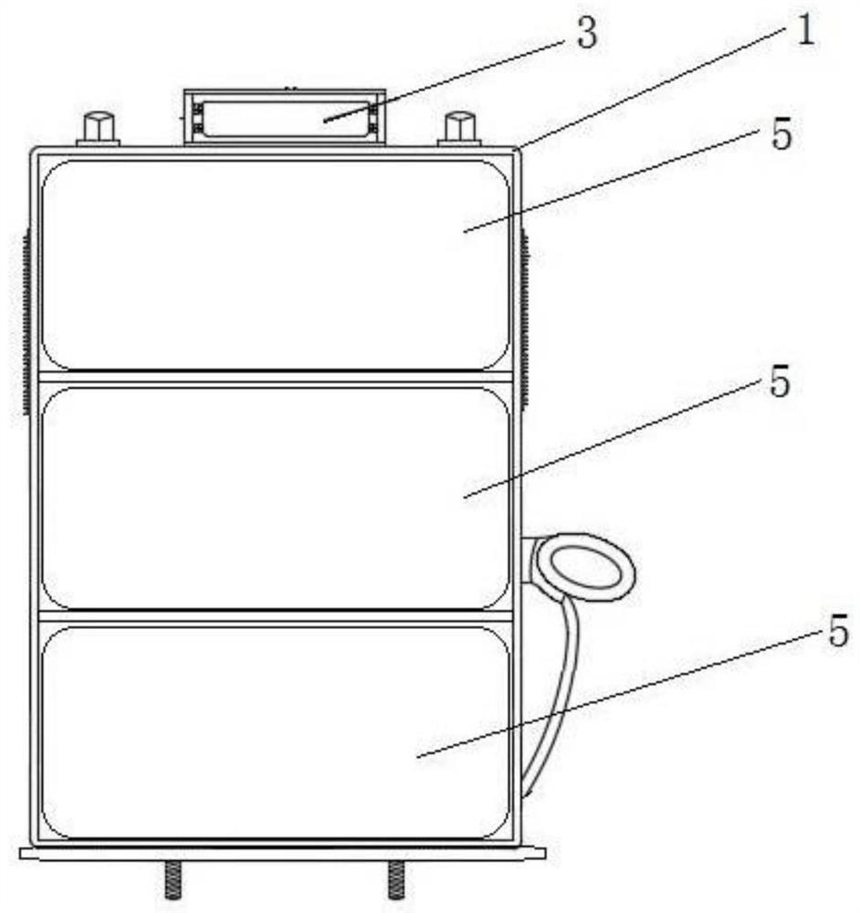 Independent electric vehicle charging device and charging and discharging system based on mobile energy storage battery